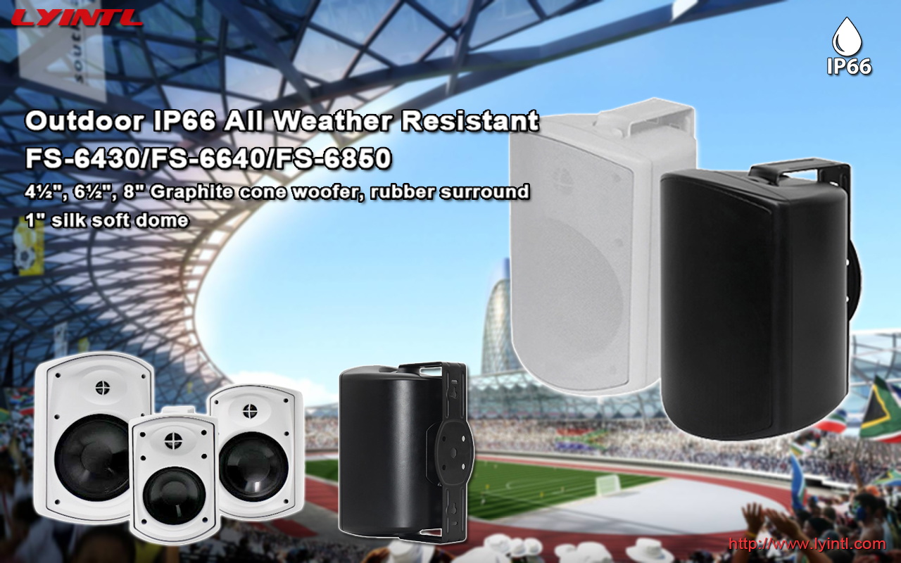 New Outdoor Waterproof Wall Mount Speakers: FS-6430 Series
