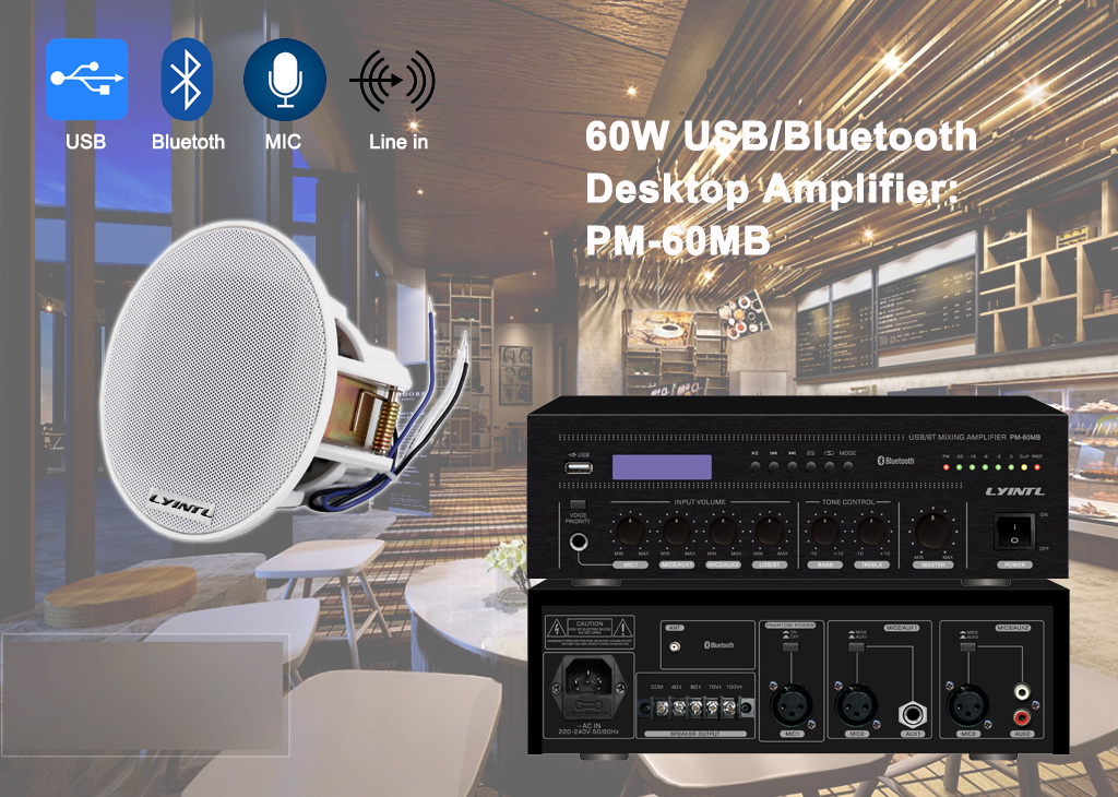 New Desktop USB/Bluetooth Amplifier: PM-60MB