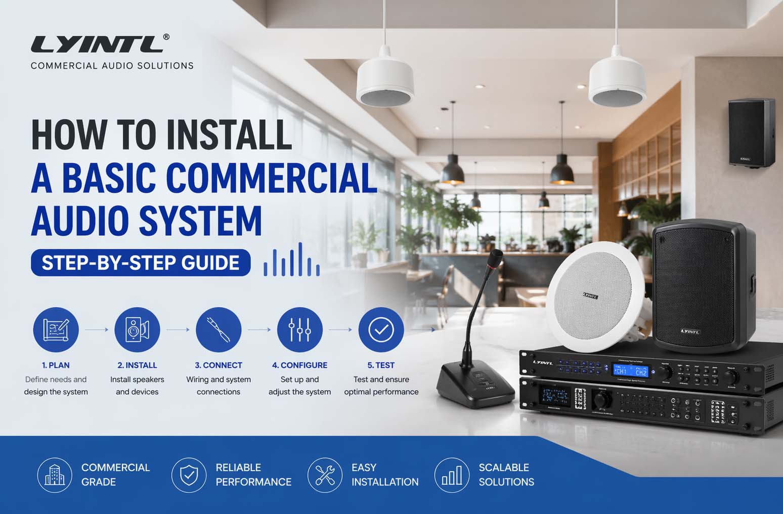 How to Install a Basic Commercial Audio System (Step-by-Step Guide)