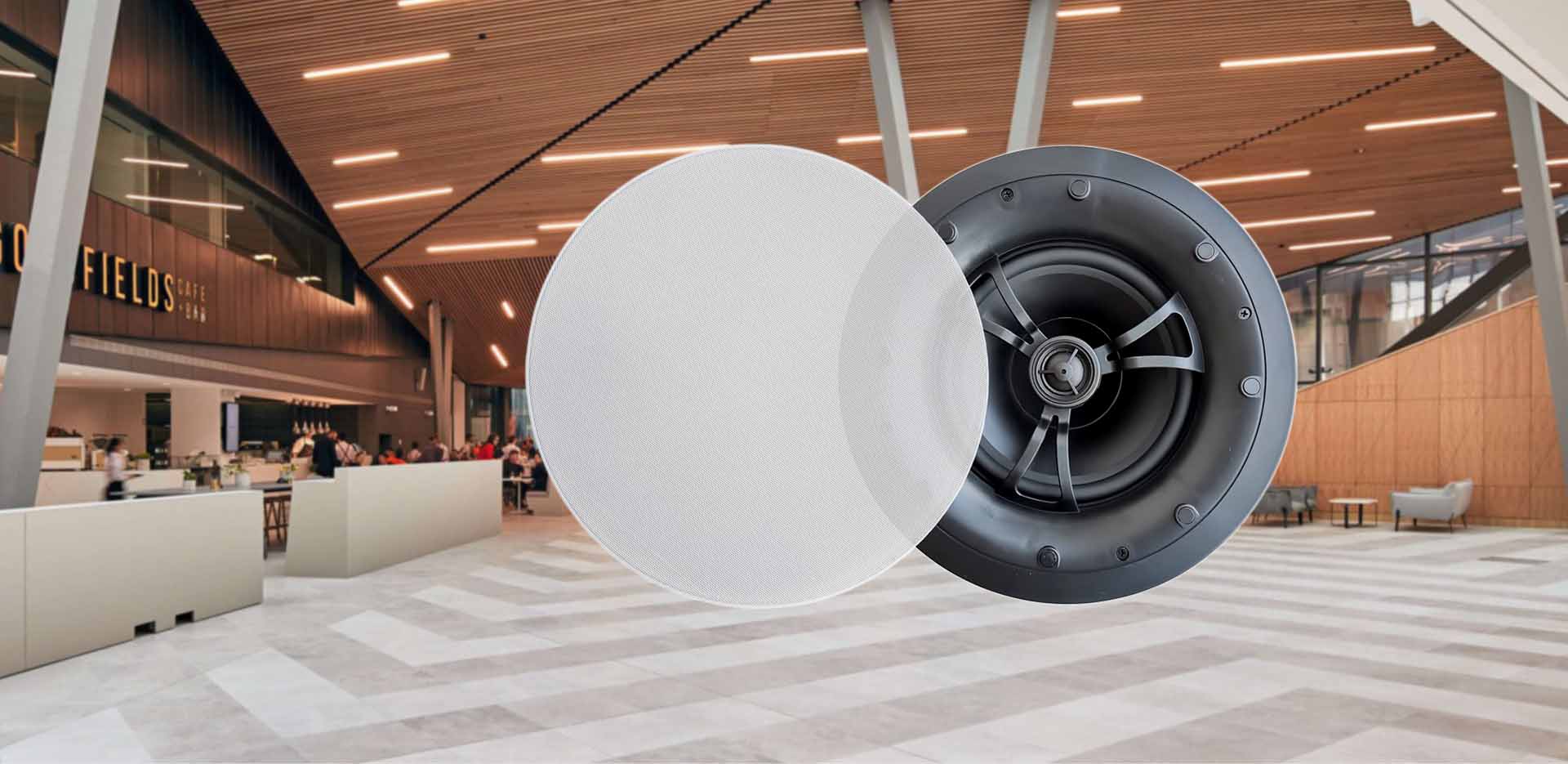 Frameless Magnetic Grille Coaxial Ceiling Speaker