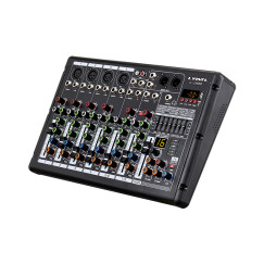 H-08BR 8 Channel Bluetooth/USB Professional Mixer
