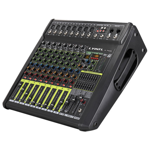 H-PX08 8 Channel Bluetooth/USB Professional Mixing Console Build